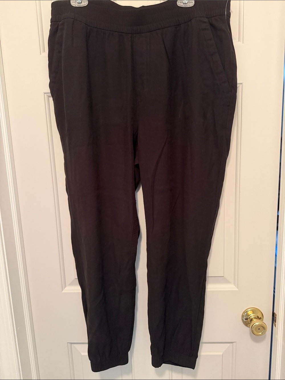 Old Navy Black Elastic Waist Track Joggers
